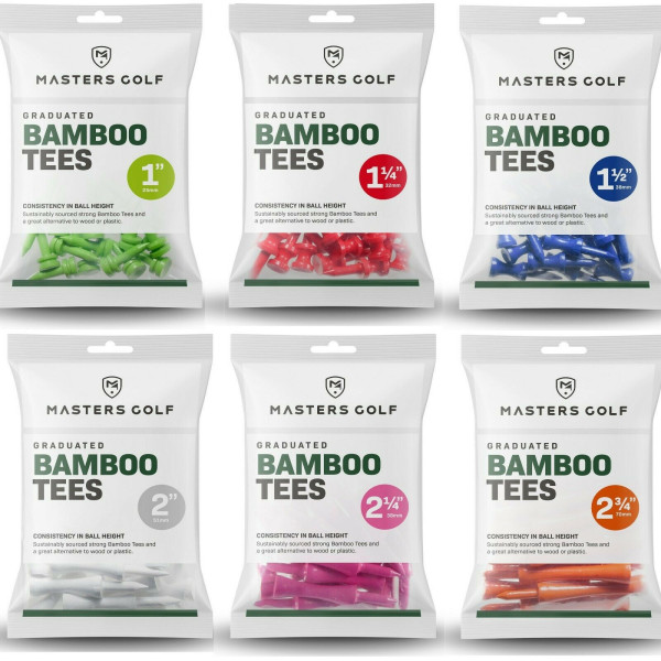 Bamboo Castle Golf Tees | Biodegradeable Graduated Tees